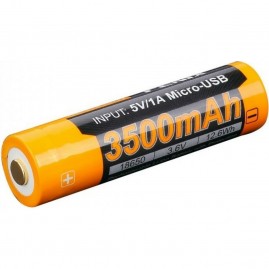 Аккумулятор 18650 Fenix 3500U mAh с разъемом для USB, ARB-L18-3500U Аккумулятор 18650 Fenix 3500U mAh с разъемом для USB, ARB-L18-3500U